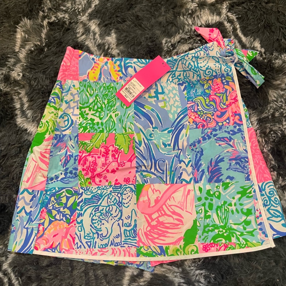 NWT: Lilly Pulitzer Skort - Pop Up Patchwork Print